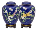 Hummingbird & Butterfly Cloisonné Blue Adult Urn