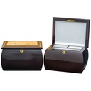 Mahogany Burlwood Treasure Chest 