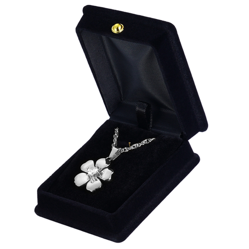 [414 CBS] Cherry Blossom Silver Pendant