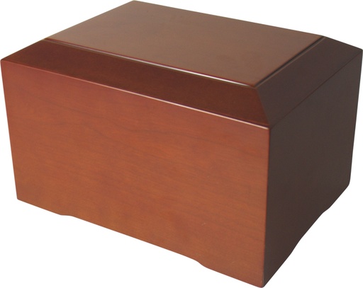 [706 NPT] Cinnamon Brown Wood Adult Urn