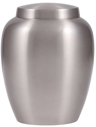[508 CSV] Clarity Silver Brass Adult Urn