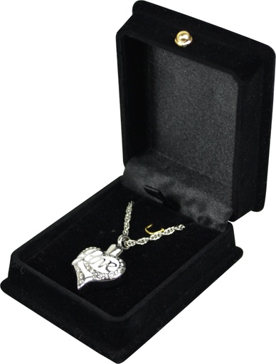 [402 HLW] Heart - Love in White Pendant
