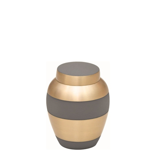 [514 LST] Luxa Stone Brass Miniature Urn