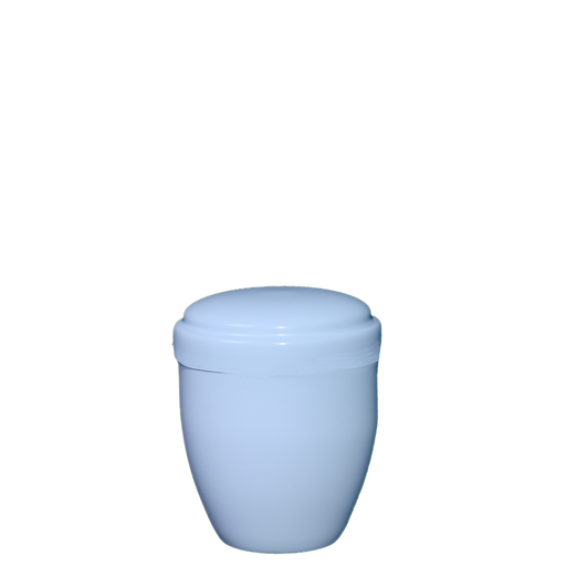 [513 WHT] White Metal Miniature Urn